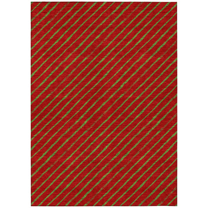 Quaaris Merlot Washable Indoor-Outdoor Rug