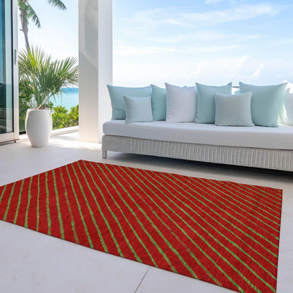 Quaaris Merlot Washable Indoor-Outdoor Rug