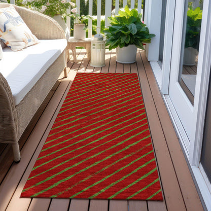 Quaaris Merlot Washable Indoor-Outdoor Rug