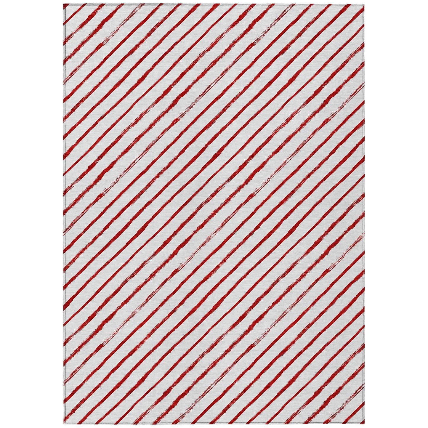 Quaaris Red Washable Indoor-Outdoor Rug
