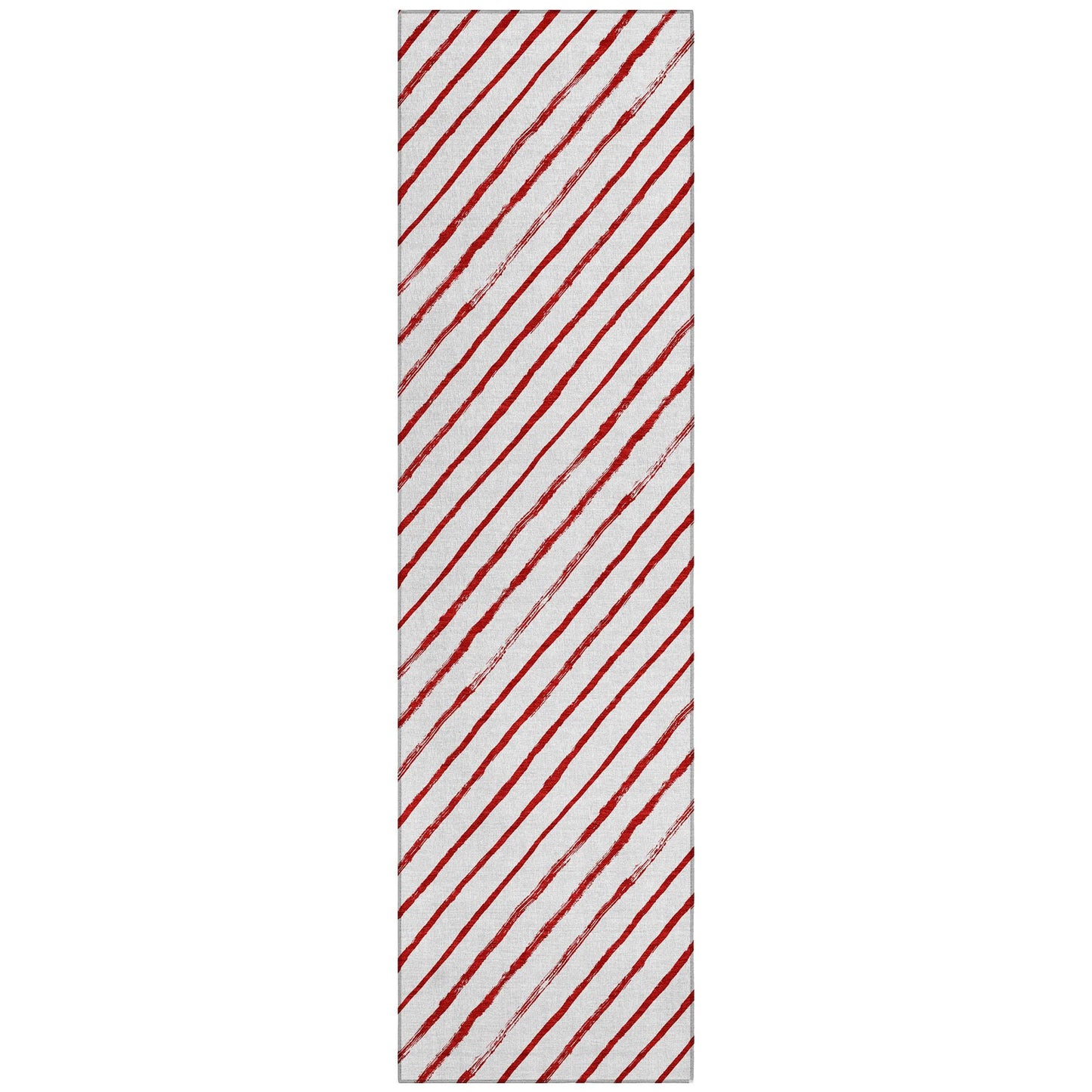 Quaaris Red Washable Indoor-Outdoor Rug