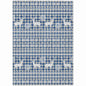Quaas Blue Washable Indoor-Outdoor Rug