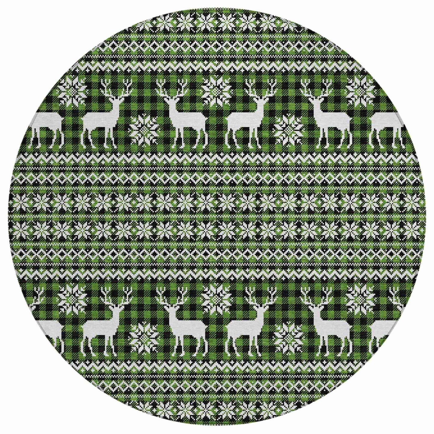 Quaas Cactus Washable Indoor-Outdoor Rug