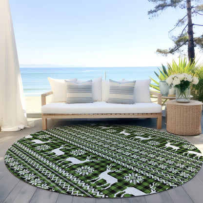 Quaas Cactus Washable Indoor-Outdoor Rug