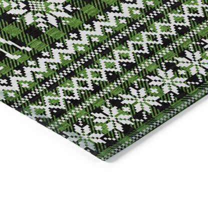 Quaas Cactus Washable Indoor-Outdoor Rug