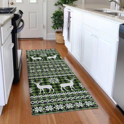 Quaas Cactus Washable Indoor-Outdoor Rug