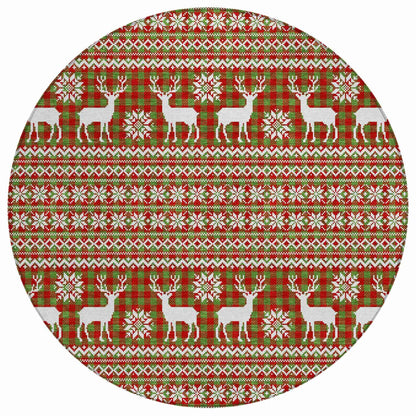 Quaas Fern Washable Indoor-Outdoor Rug