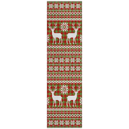 Quaas Fern Washable Indoor-Outdoor Rug