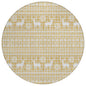 Quaas Gold Washable Indoor-Outdoor Rug