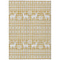 Quaas Gold Washable Indoor-Outdoor Rug
