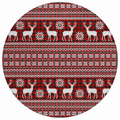 Quaas Red Washable Indoor-Outdoor Rug