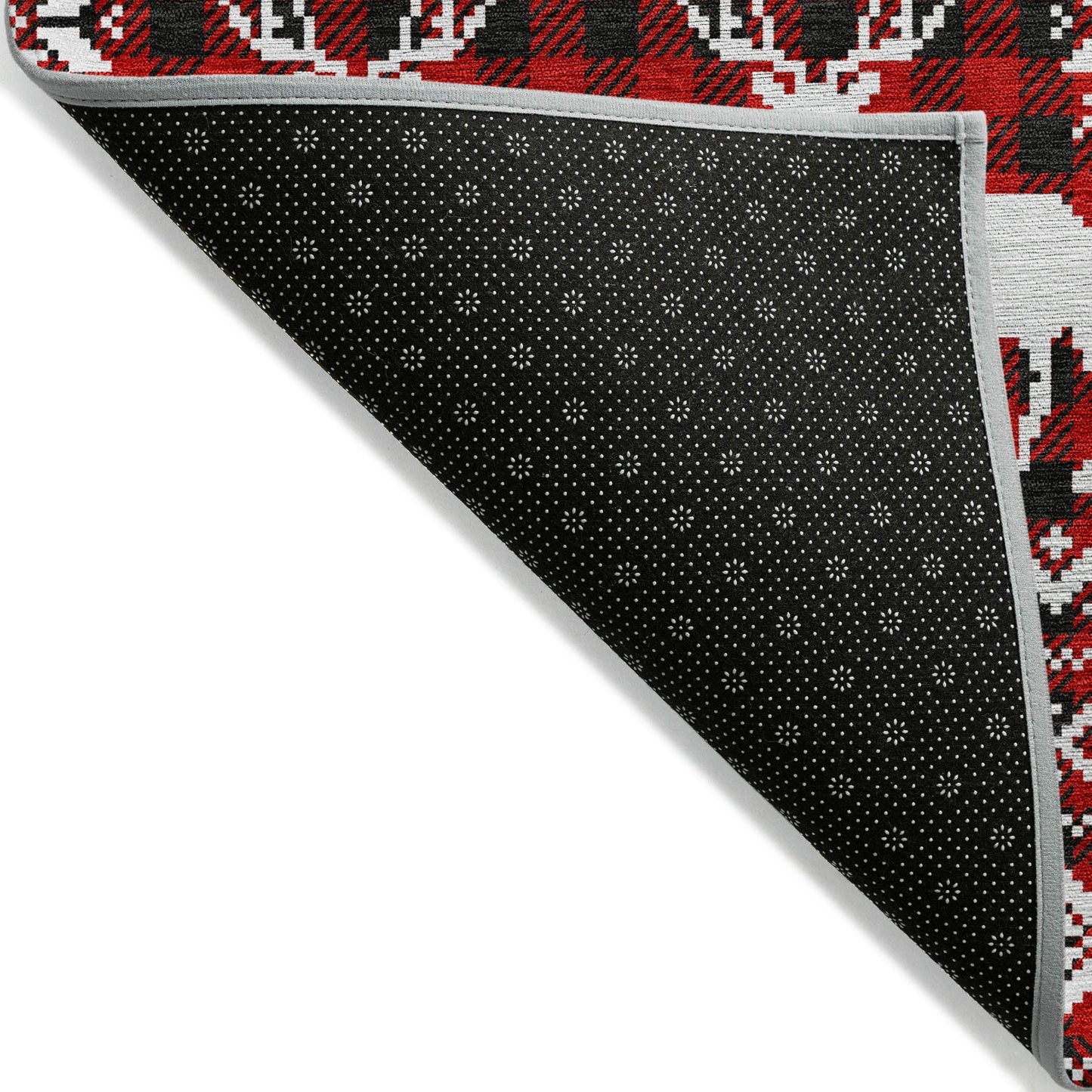 Quaas Red Washable Indoor-Outdoor Rug