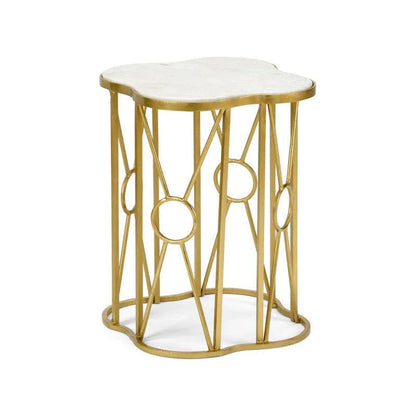 Quadrafoil Marble Top Side Table - LOOMLAN - Wildwood - Side Tables