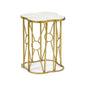Quadrafoil Marble Top Side Table - LOOMLAN - Wildwood - Side Tables