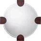 Quadrant Leather Round Wall Mirror by Jamie Young - LOOMLAN - Jamie Young - Wall Mirrors