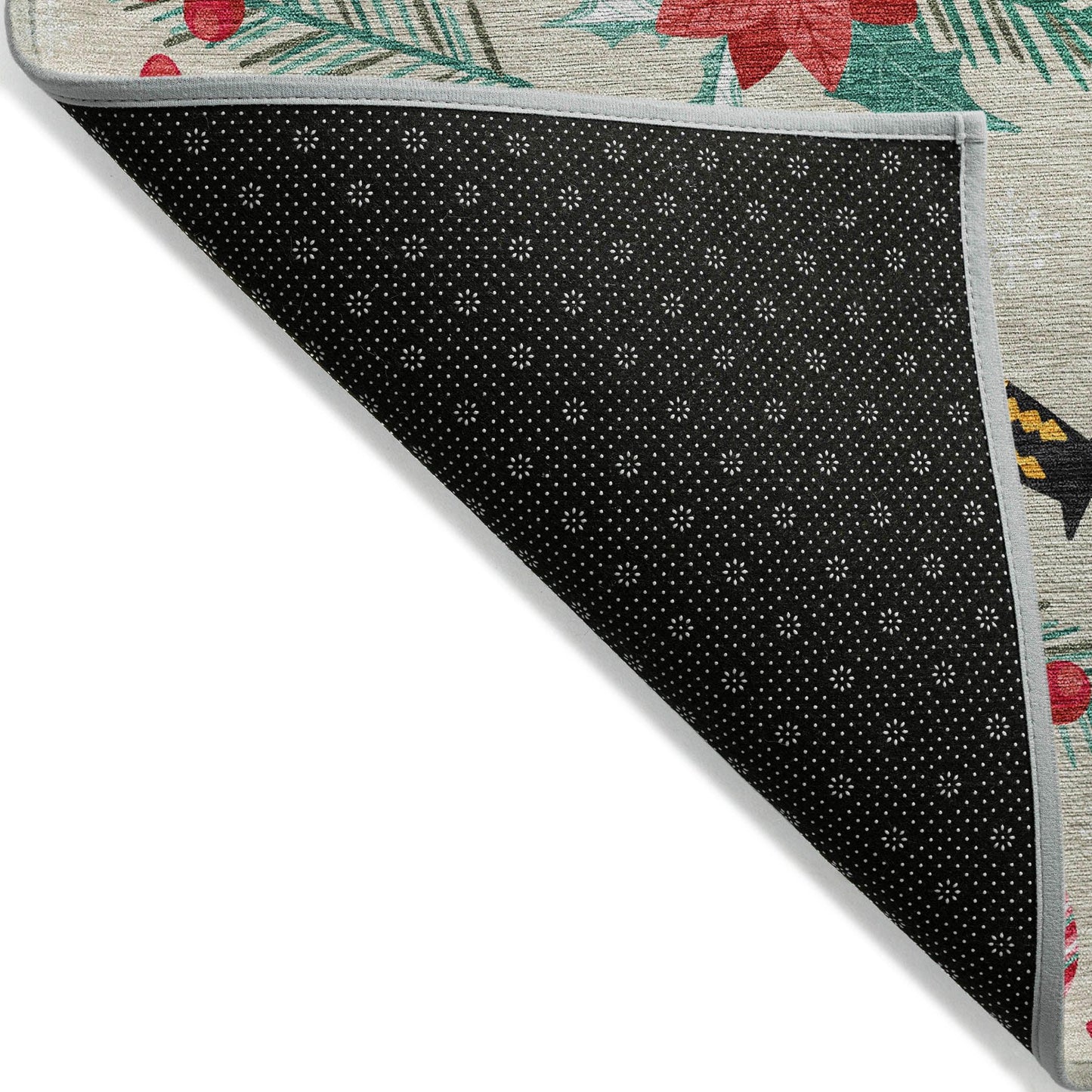 Quaius Brown Washable Indoor-Outdoor Rug