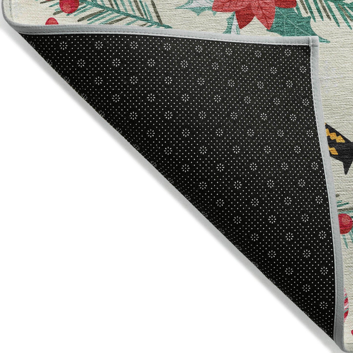 Quaius Ivory Washable Indoor-Outdoor Rug