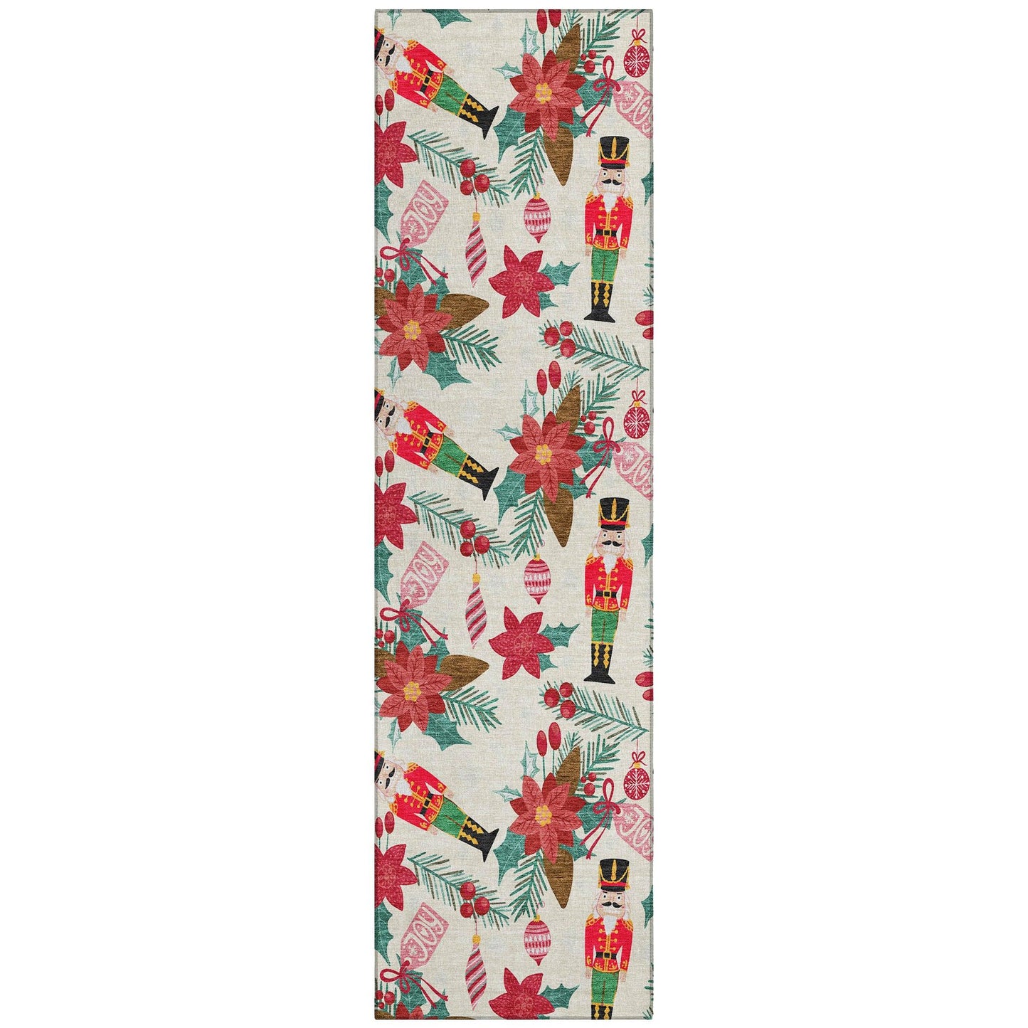 Quaius Ivory Washable Indoor-Outdoor Rug