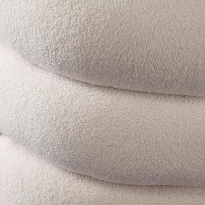 Quantum Swivel Accent Chair in Ivory Sherpa - LOOMLAN - Club Chairs