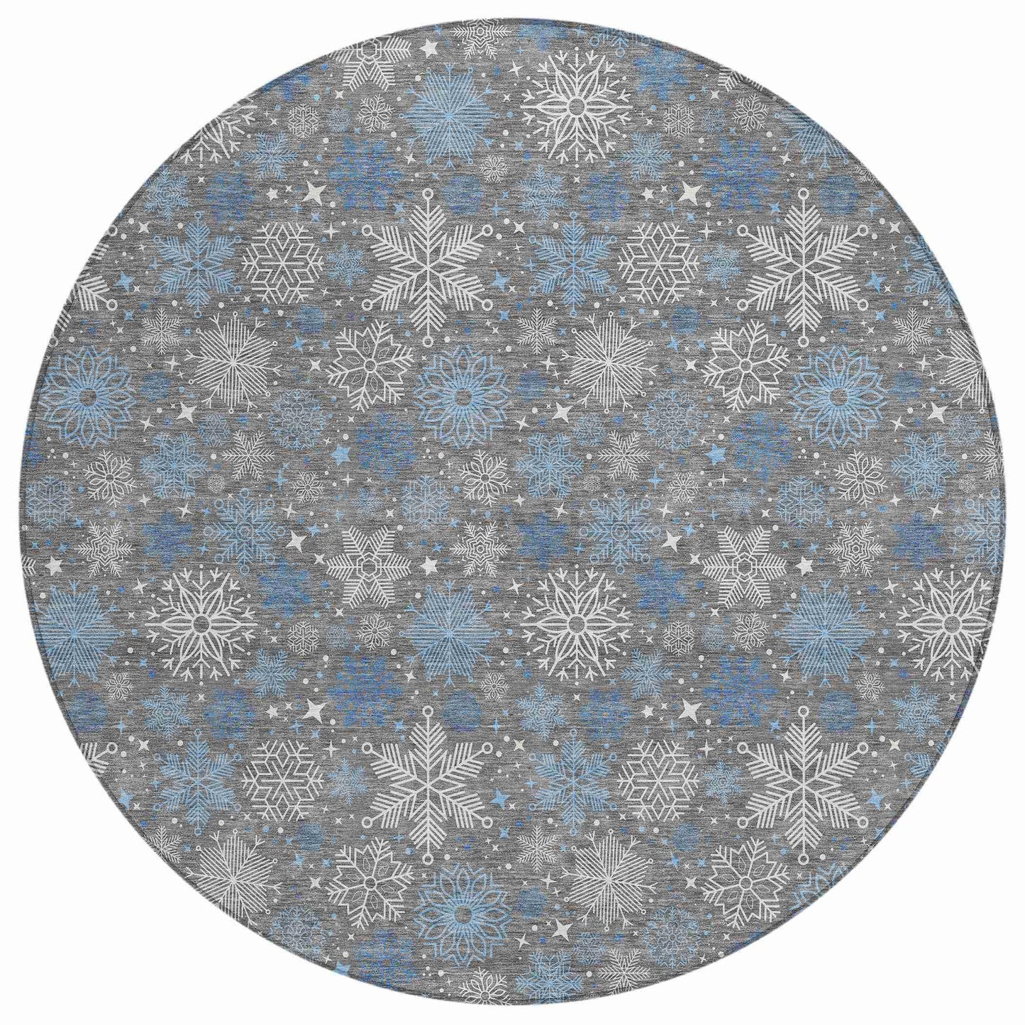 Quaon Gray Washable Indoor-Outdoor Rug