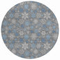 Quaon Gray Washable Indoor-Outdoor Rug