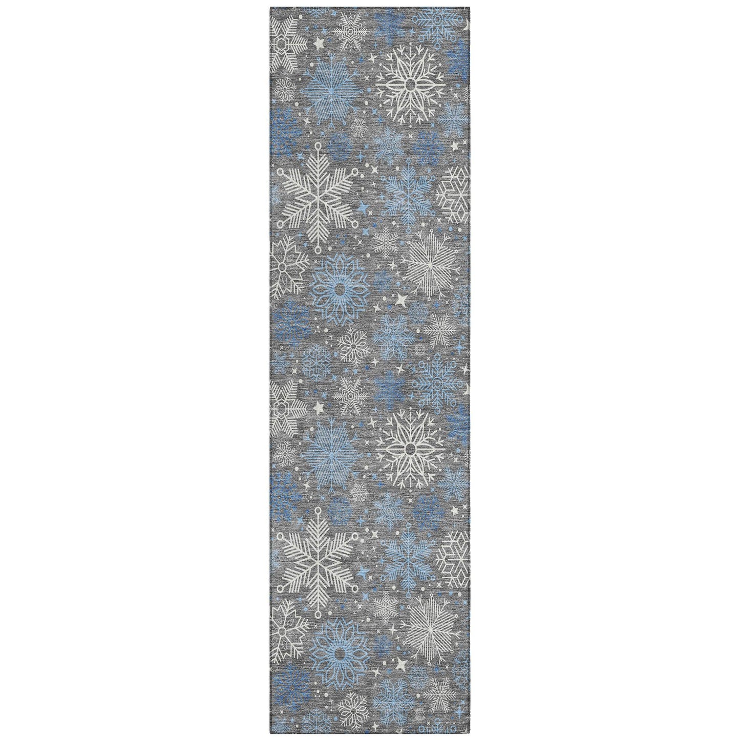 Quaon Gray Washable Indoor-Outdoor Rug