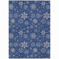 Quaon Navy Washable Indoor-Outdoor Rug