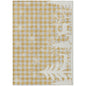 Quaora Gold Washable Indoor-Outdoor Rug