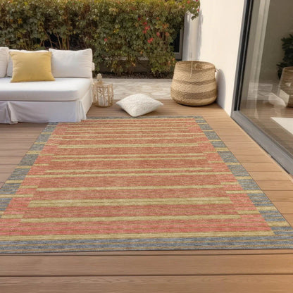 Quara Gray Washable Indoor - Outdoor Rug - LOOMLAN - LOOMLAN Rugs - Outdoor Rugs
