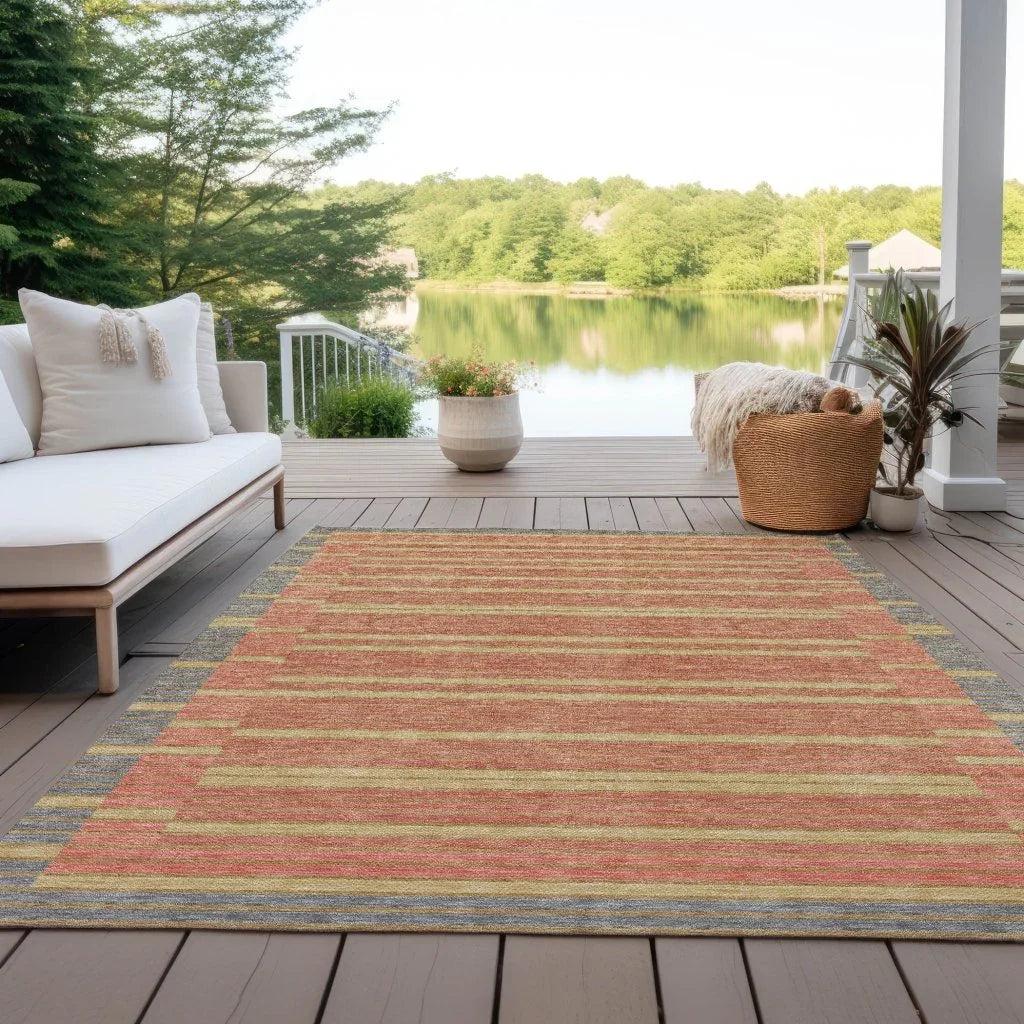Quara Gray Washable Indoor - Outdoor Rug - LOOMLAN - LOOMLAN Rugs - Outdoor Rugs