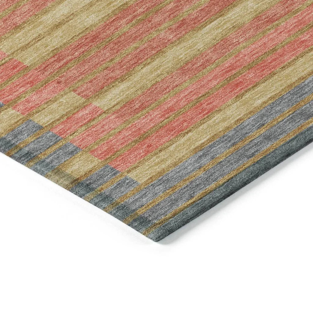 Quara Gray Washable Indoor - Outdoor Rug - LOOMLAN - LOOMLAN Rugs - Outdoor Rugs