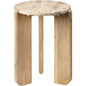 Quarry Wooden Round Side Table - LOOMLAN - Jamie Young - Side Tables