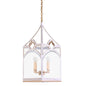 Quatrefoil Quatrefoil Shape Metal Lantern-Lanterns-Chelsea House-White-LOOMLAN