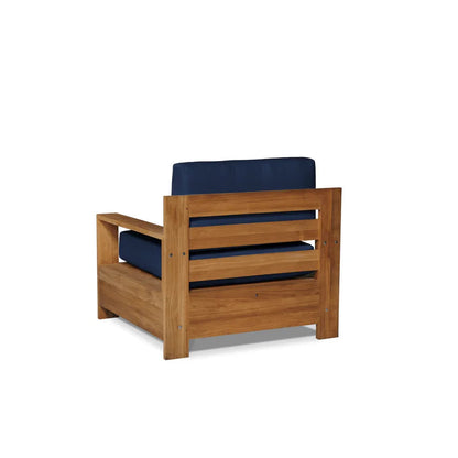 Qube Teak Patio Deep Sofa Set with Sunbrella 4PC - LOOMLAN - HiTeak - Outdoor Sofas & Loveseats