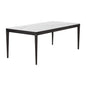 Queens Dining Table - White Ceramic Top-Dining Tables-SUNPAN-LOOMLAN