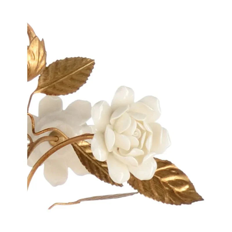 Queensland Gold Floral Eight Lights Chandelier - LOOMLAN - Chelsea House - Chandeliers