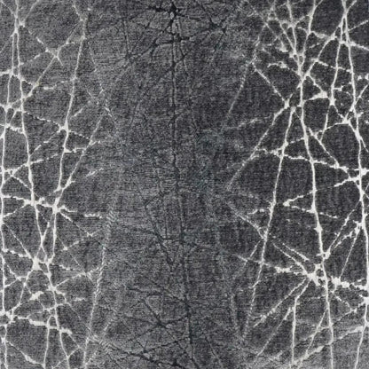 Questa Glam Abstract Grey Silver Large Throw Pillow - LOOMLAN - D.V. Kap - Throw Pillows