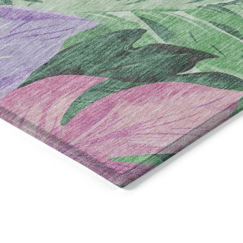 Quilene Green Washable Indoor - Outdoor Rug - LOOMLAN - LOOMLAN Rugs - Outdoor Rugs
