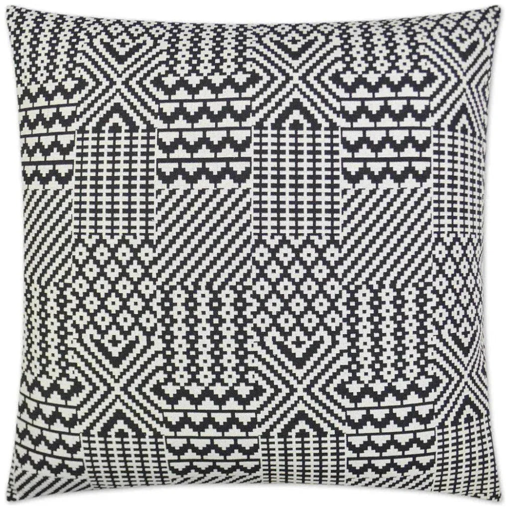 Quilt Black Black Throw Pillow With Insert - LOOMLAN - D.V. Kap - Throw Pillows