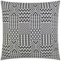 Quilt Black Black Throw Pillow With Insert - LOOMLAN - D.V. Kap - Throw Pillows