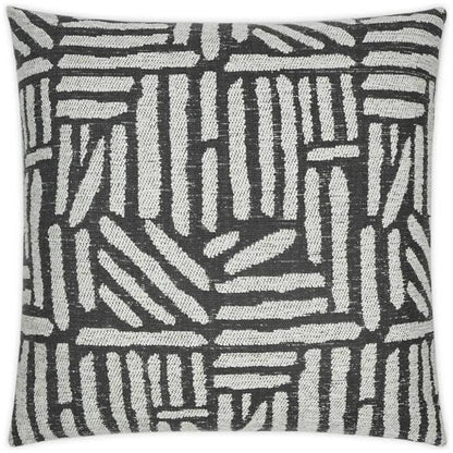 Quinn Coal Global Grey Large Throw Pillow Insert - LOOMLAN - D.V. Kap - Throw Pillows