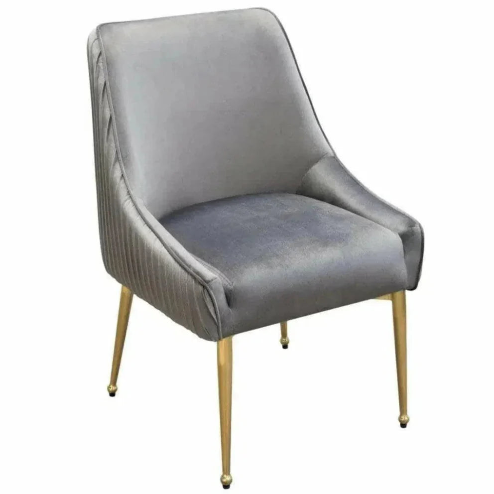 Quinn Velvet Armless Dining Chair 2PC - LOOMLAN - Diamond Sofa - Dining Chairs