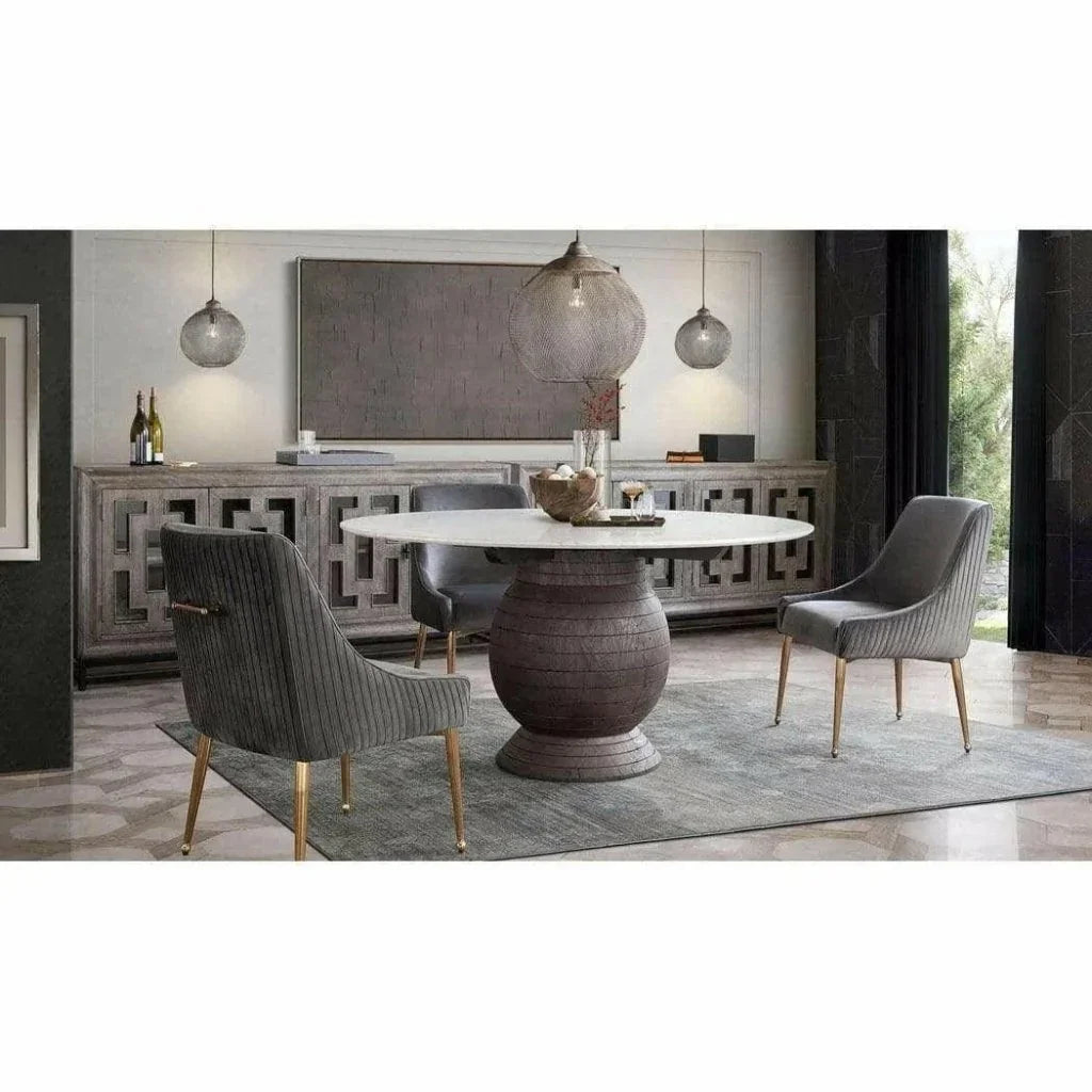 Quinn Velvet Armless Dining Chair 2PC - LOOMLAN - Diamond Sofa - Dining Chairs