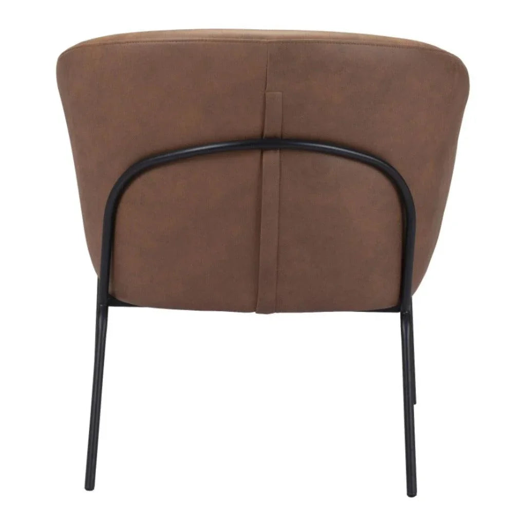 Quinten Accent Chair Vintage Brown - LOOMLAN - Zuo Modern - Accent Chairs