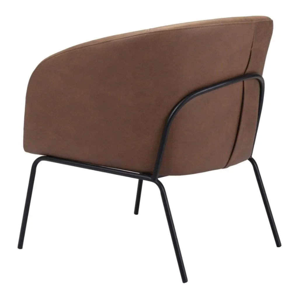 Quinten Accent Chair Vintage Brown - LOOMLAN - Zuo Modern - Accent Chairs