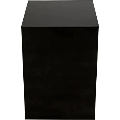 Quintin Black Steel Rectangle Side Table - LOOMLAN - Noir - Side Tables