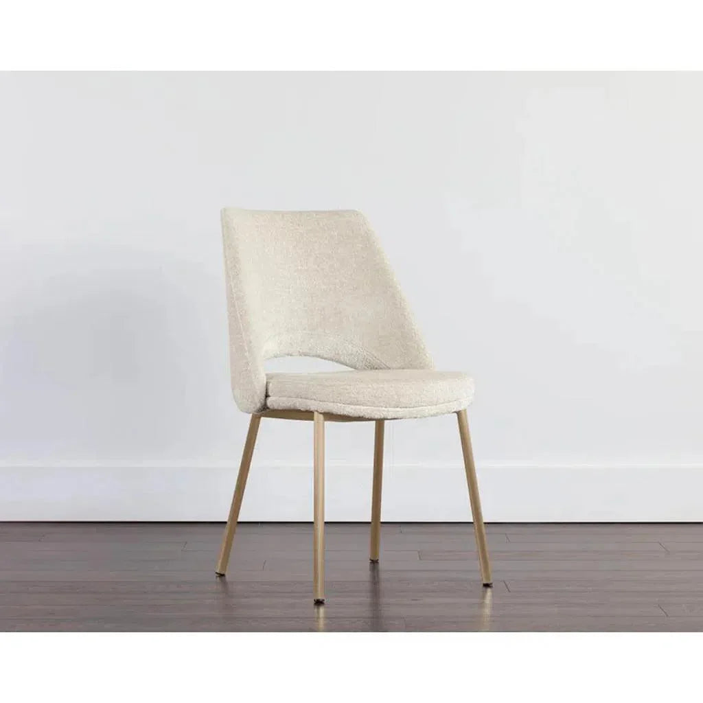 Radella Fabric Armless Dining Chair 2PC - LOOMLAN - SUNPAN - Dining Chairs