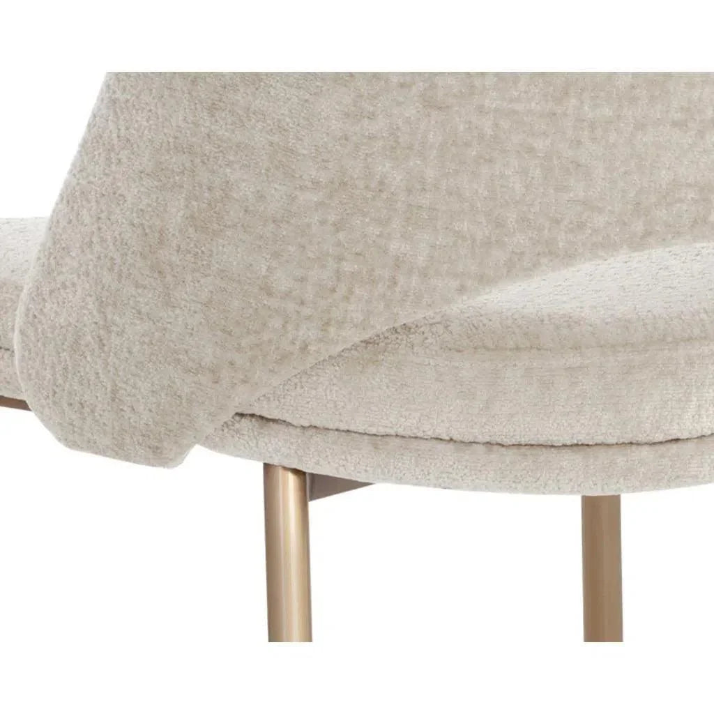 Radella Fabric Armless Dining Chair 2PC - LOOMLAN - SUNPAN - Dining Chairs