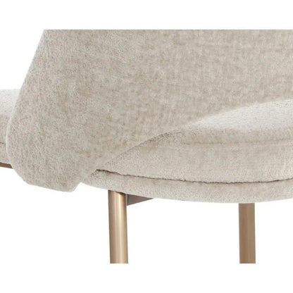 Radella Fabric Armless Dining Chair 2PC - LOOMLAN - SUNPAN - Dining Chairs