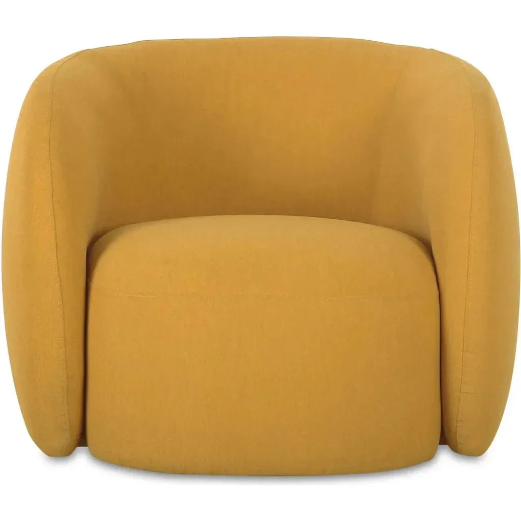 Rae Performance Fabric Outdoor Armless Accent Chair-Outdoor Accent Chairs-Moe's Home-Deep Yellow-LOOMLAN